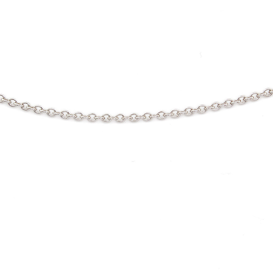 9ct white gold discount chain 18 inch
